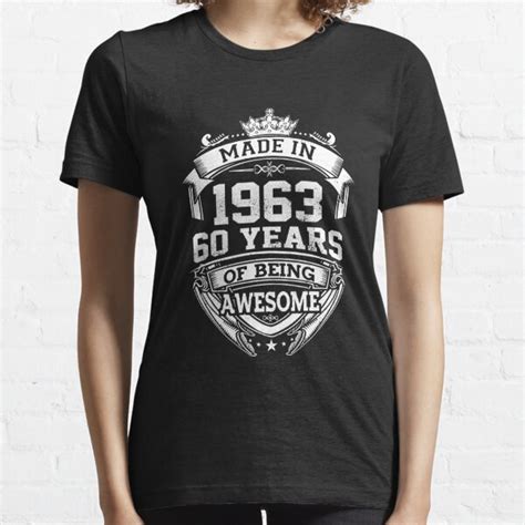 Bornmens Tops Tops Awesome Since March 1963 60th Birthday Ts 60 Year