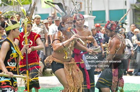 Traditional Events Borneo Dayak Tribe Indonesia Stock Photo Download