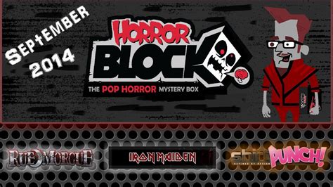 Horror Block September 2014 Unboxing And Review Youtube
