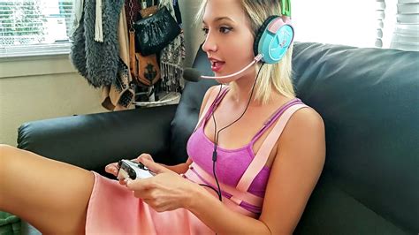 Official Gamer Babe Plays With Cock Porn Video Starring