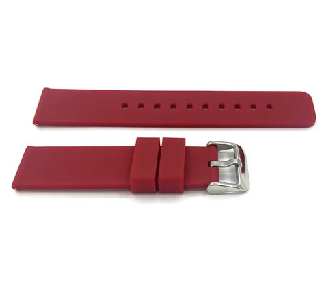 Invella 24mm Soft Silicon Watch Strap Dark Red Invella