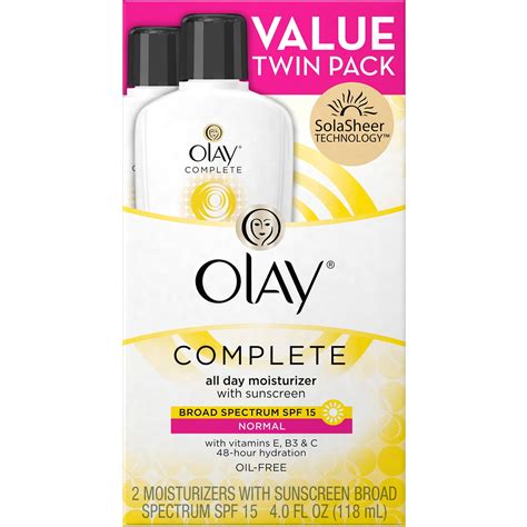Olay Complete All Day Moisturizer With Sunscreen For Normal Skin 4 Fl