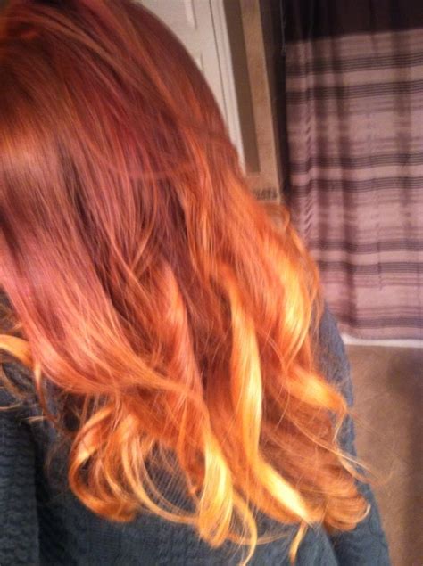 Auburn Red Ombre Hair Color I Want To Do This To My