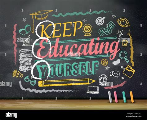 Keep Yourself Educating Stock Vector Images Alamy