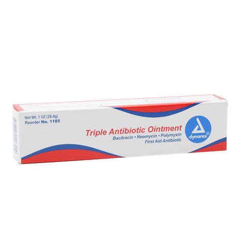 Triple Antibiotic Ointment Dynarex 1 Oz Tube Mfasco Health And Safety