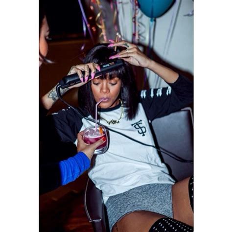 Most people use instagram to post pictures of places they've visited, the shoes they're wearing, or even the food they're eating. Rihanna - Instagram Photos - February 2014