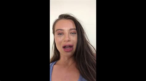 Lana Rhoades Crying About Her Deleted Instagram Account Youtube