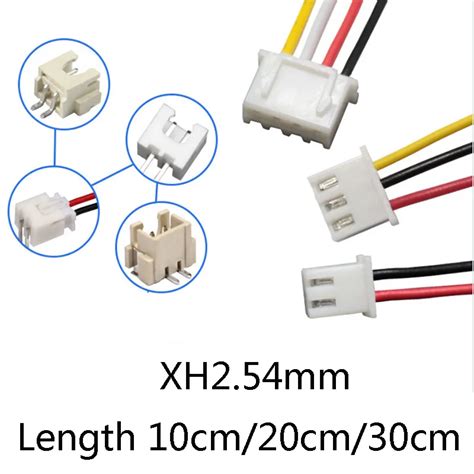 10pcs JST XH 2 54 2 3 4 5 6 Pin Pitch 2 54mm Connector Male