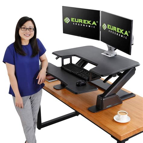 Eureka Ergonomic V1 Sit To Stand Desk Converter 36 Height Adjustable