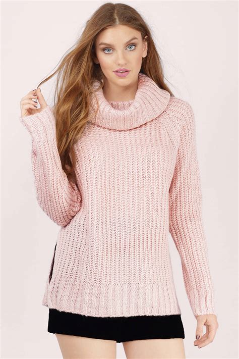 Blush Sweater Pink Sweater Knitted Sweater Blush Top 13 Tobi Us
