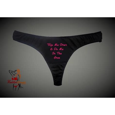 Thong Flip Me Over And Do Me In The Arse Only Available From Red Hot Ginger Kinkiest Panties