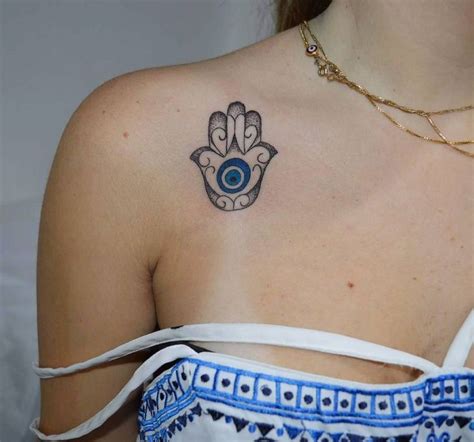 Hamsa Tattoo For Shoulder Eye Tattoo Meaning Evil Eye Tattoo Hamsa