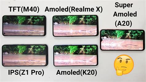 Tft Vs Ips Vs Amoled Vs Super Amoled Display Comparison Realme Xz1 Pro