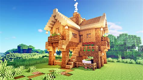 Minecraft How To Build A Simple Starter House Minecraft Map