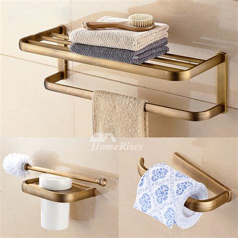 Bathroom accessory sets └ bath └ home, furniture & diy all categories antiques art baby books, comics & magazines business, office. Antique Brass Bathroom Accessories Brushed Simple Rustic ...