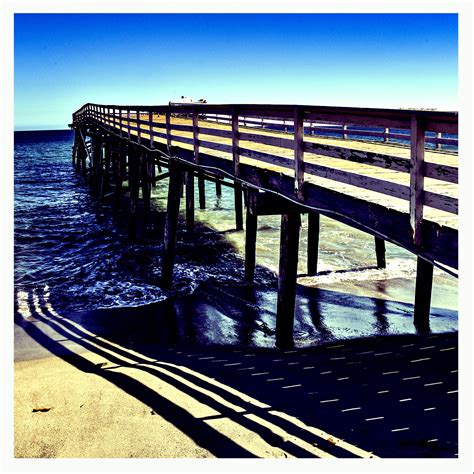 Malibu Pier Retro Square Free Stock Photo - Public Domain Pictures
