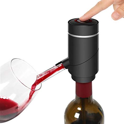 Yjlwe Electric Wine Aerator Pourer Automatic One Touch Wine Decanter And Wine Dispenser Pump