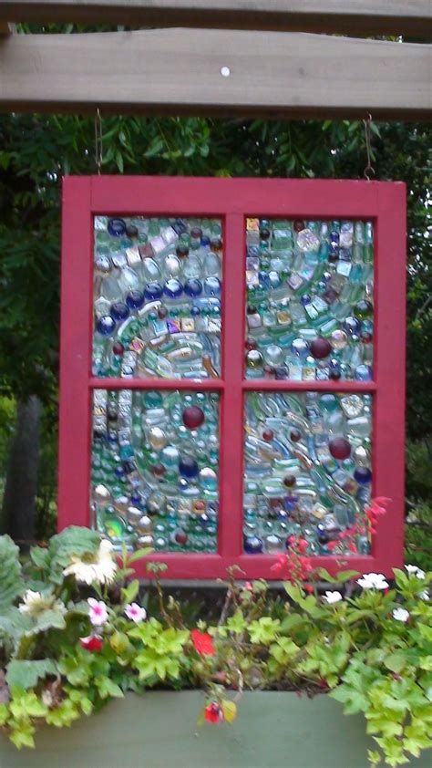 Repurposed Window I Plan To Do This Just Waiting For The Time Mosaic Garden Art Stained