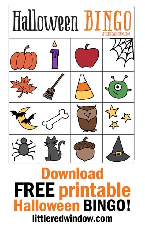 Halloween Bingo Free Printable Halloween Bingo Game Halloween
