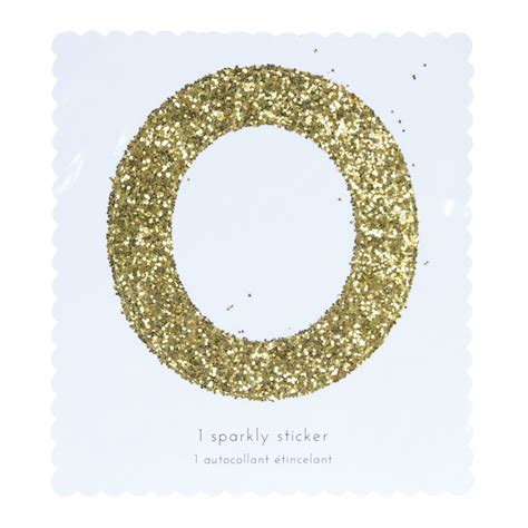 Meri Meri Chunky Gold Glitter Sticker Fred Aldous In 2022 Glitter
