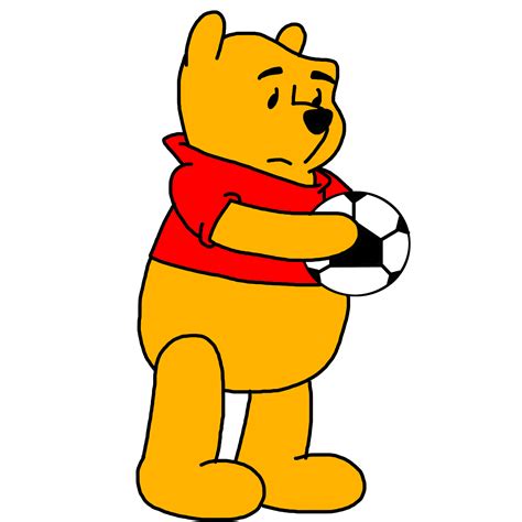 Winnie Pooh Holding Soccer Png Image Purepng Free Transparent Cc0