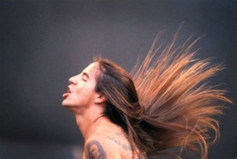 Daddy Cool Red Hot Chili Peppers Frontman Anthony Kiedis Tenderly Holds