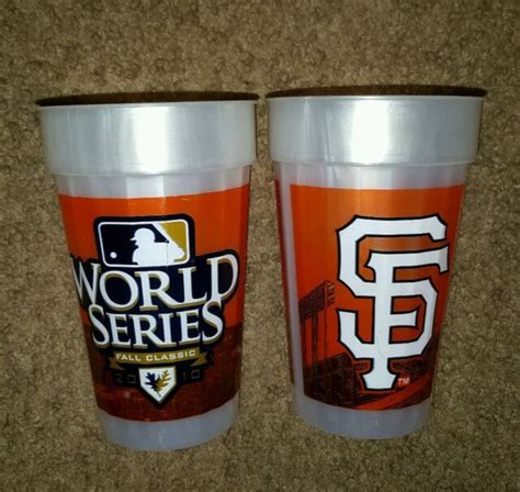 San Francisco Giants 2010 World Series Souvenir Beer Cup Atandt Park Sga 20oz Ebay