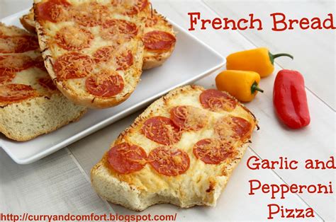 Borrowed from a handful of other pizza dough recipes and tweaked to yield a tasty, thick crust using a bread machine. Kitchen Simmer: Garlic and Pepperoni French Bread Pizzas