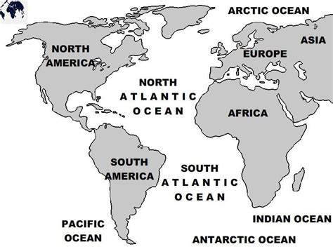 Printable World Map With Atlantic Ocean In Pdf Atlantic Ocean Pacific