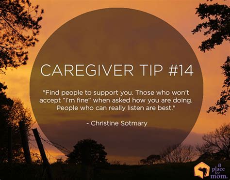 The caretaker study guide. course hero. Caregiver Tip | Find People To Support You | A Place for Mom