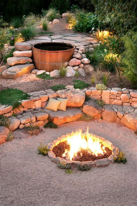 Outdoor Patio Ideas With Firepit And Hot Tub Patio Ideas