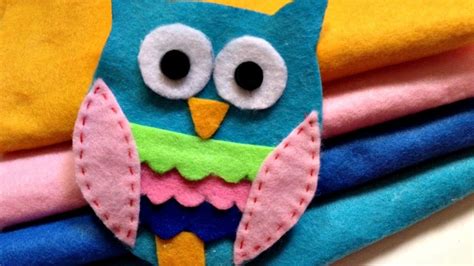 How To Make A Cute Adhesive Felt Owl Applique Diy Crafts Tutorial