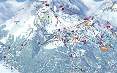 Piste Map Les Arcs Campus Map