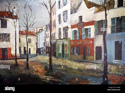 Pintura Titulada Place Du Tertre De Maurice Utrillo 1883 1955 Un