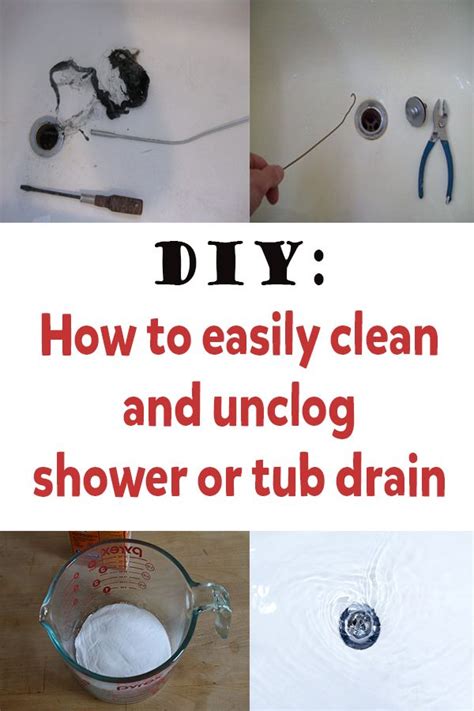 When your bathtub drain does end up unclogged, remember to keep it clean! How To Clean And Unclog A Shower Or Tub Drain - Simple ...