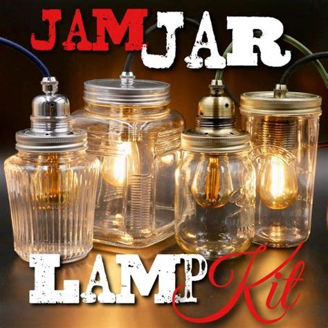Diy Lamp Kit Make A Jam Jar Lamp 12 Part Kit In 2020 Jam Jar Diy
