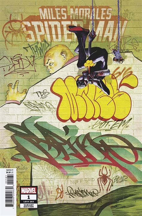 Miles Morales Spider Man 1 Del Mundo Graffiti Cover Fresh Comics