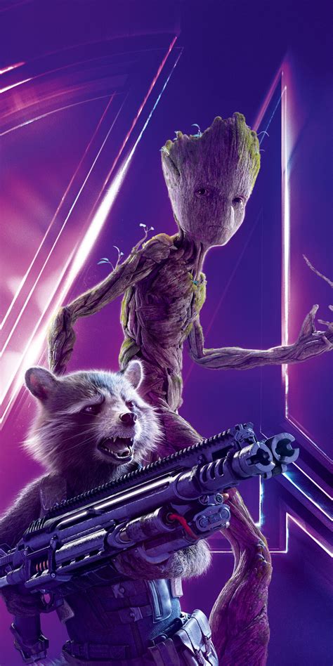 1080x2160 Groot In Avengers Infinity War 8k Poster One Plus 5thonor 7x