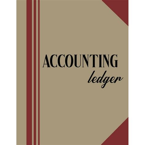 Accounting Ledger Book Bookkeeping Record Accounting Ledger For