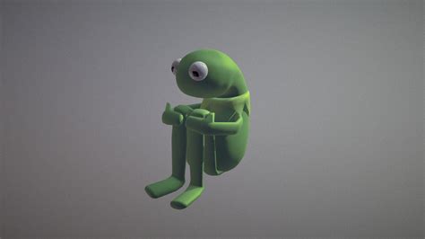 Kermit The Sad Frog 3d Model By Gerardelarosa 3172eac Sketchfab