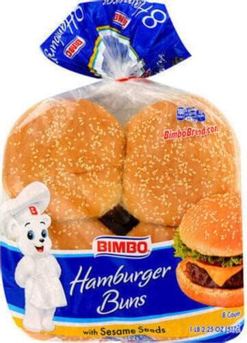 Bimbo Hamburger W Sesame Seeds Oz Bimbo Buns Nutrition