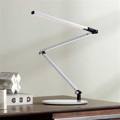 This smaller version definitely delivers the same classic design, long reach and flexibility and. Gen 3 Z-Bar Mini Warm LED Silver Desk Lamp with Touch ...