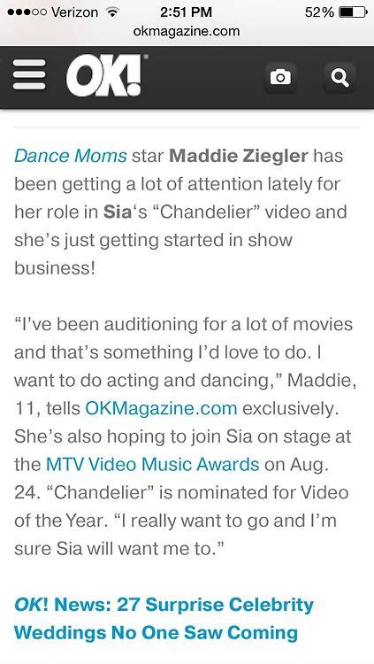 Maddie Ziegler For Kode Dance Moms Maddie Ziegler Happy Dance