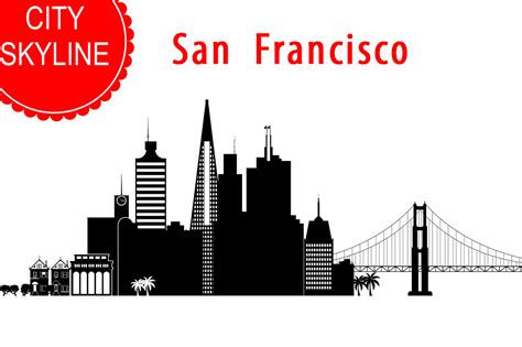 San Francisco Vector Skyline ~ Illustrations ~ Creative Market