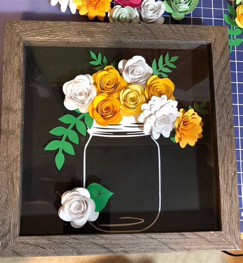 Pin by Vicki Brown on Clever Crafts in 2020 | Shadow box, Paper flowers