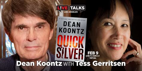 Dean Koontz With Tess Gerritsen Feb 9 Live Talks Los Angeles