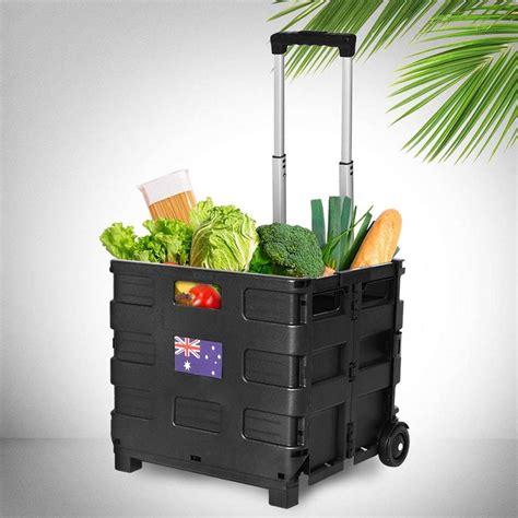 Traderight Group Foldable Shopping Cart Trolley Pack And Roll Folding