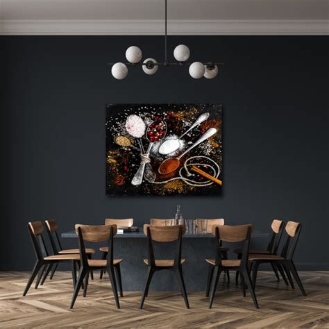 Kitchen Wall Art Nature Print Home Print Spices Canvas Wall Etsy