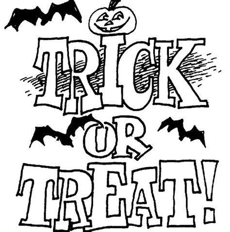 Trick Or Treat Preschool Coloring Coloring Pages