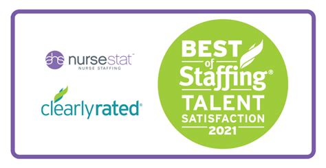 Ahs Nursestat Wins Clearlyrateds 2021 Best Of Staffing Talent Award